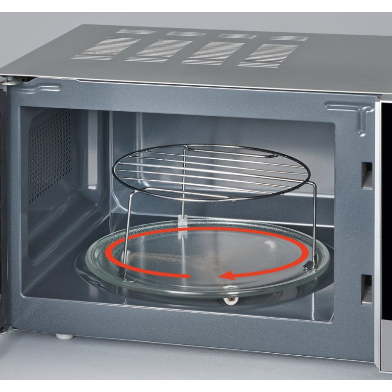 SEVERIN microwave MW 7771, grill function, 700 W, 20 litres, black/silver